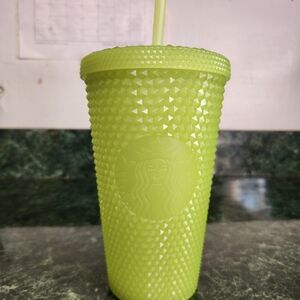 Starbucks Lime Green Textured Tumbler